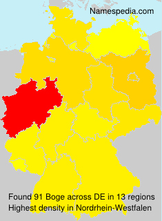 Surname Boge in Germany Surname Boge in Germany