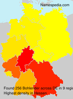 Surname Bohlender in Germany Surname Bohlender in Germany