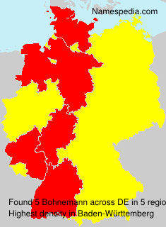 Surname Bohnemann in Germany Surname Bohnemann in Germany