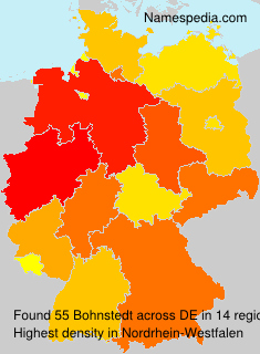 Surname Bohnstedt in Germany Surname Bohnstedt in Germany