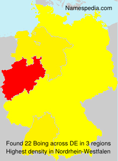 Surname Boing in Germany Surname Boing in Germany