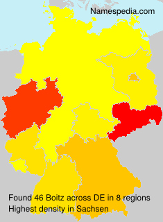 Surname Boitz in Germany Surname Boitz in Germany