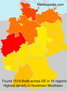 Surname Boldt in Germany Surname Boldt in Germany