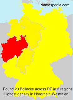 Surname Bollacke in Germany Surname Bollacke in Germany