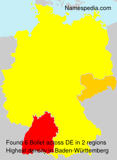 Surname Bollet in Germany Surname Bollet in Germany