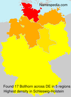Surname Bollhorn in Germany Surname Bollhorn in Germany