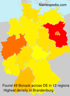 Surname Bonack in Germany Surname Bonack in Germany