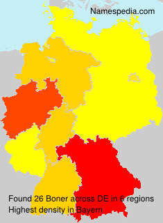 Surname Boner in Germany Surname Boner in Germany