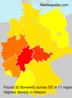 Surname Bonewitz in Germany Surname Bonewitz in Germany