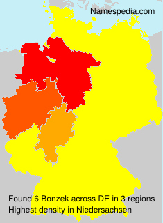 Surname Bonzek in Germany Surname Bonzek in Germany