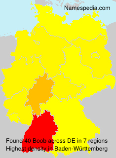 Surname Boob in Germany Surname Boob in Germany