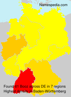 Surname Booz in Germany Surname Booz in Germany