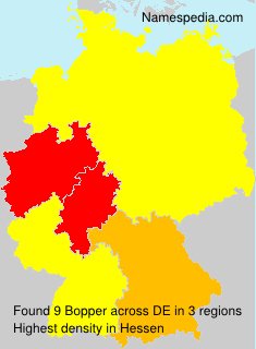 Surname Bopper in Germany Surname Bopper in Germany