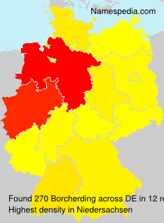 Surname Borcherding in Germany Surname Borcherding in Germany