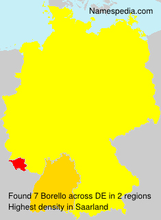Surname Borello in Germany Surname Borello in Germany