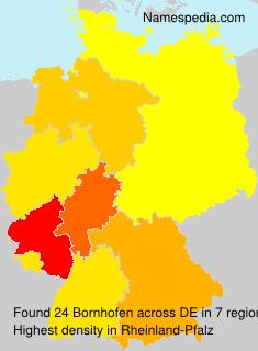 Surname Bornhofen in Germany Surname Bornhofen in Germany