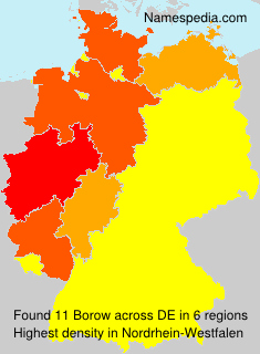 Surname Borow in Germany Surname Borow in Germany