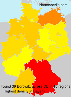 Surname Borowitz in Germany Surname Borowitz in Germany