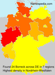 Surname Borreck in Germany Surname Borreck in Germany