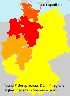 Surname Borup in Germany Surname Borup in Germany
