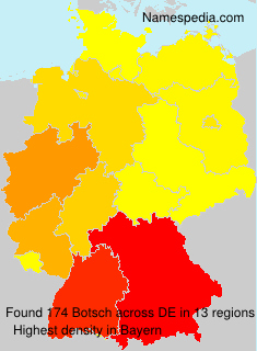 Surname Botsch in Germany Surname Botsch in Germany