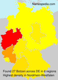 Surname Botzen in Germany Surname Botzen in Germany