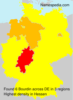 Surname Bourdin in Germany Surname Bourdin in Germany