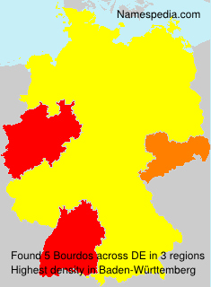 Surname Bourdos in Germany