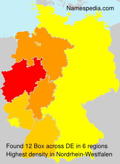 Surname Box in Germany Surname Box in Germany