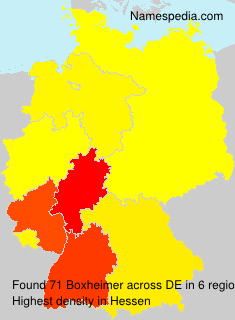 Surname Boxheimer in Germany Surname Boxheimer in Germany