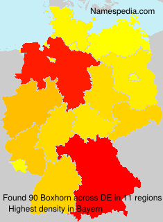 Surname Boxhorn in Germany Surname Boxhorn in Germany