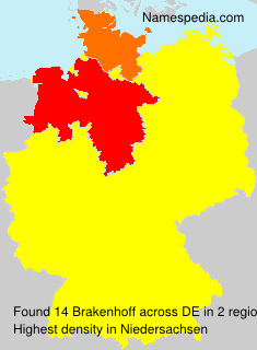 Surname Brakenhoff in Germany Surname Brakenhoff in Germany