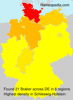 Surname Braker in Germany Surname Braker in Germany