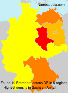 Surname Brambora in Germany Surname Brambora in Germany