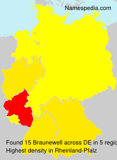 Surname Braunewell in Germany Surname Braunewell in Germany