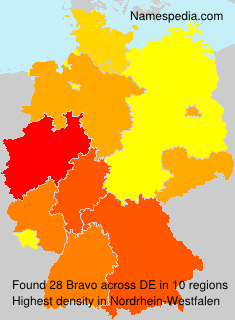 Surname Bravo in Germany Surname Bravo in Germany