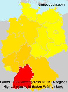 Surname Brecht in Germany Surname Brecht in Germany