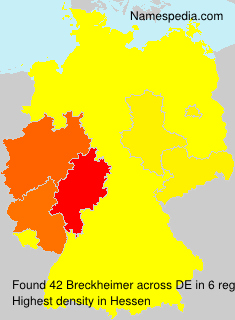 Surname Breckheimer in Germany Surname Breckheimer in Germany