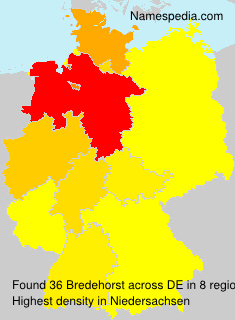 Surname Bredehorst in Germany Surname Bredehorst in Germany