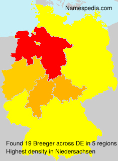 Surname Breeger in Germany Surname Breeger in Germany