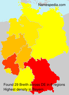 Surname Breith in Germany Surname Breith in Germany