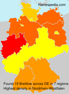 Surname Breitlow in Germany Surname Breitlow in Germany