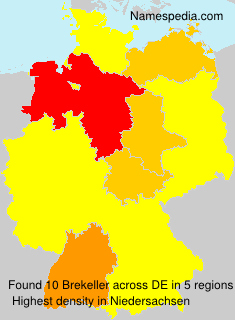 Surname Brekeller in Germany Surname Brekeller in Germany