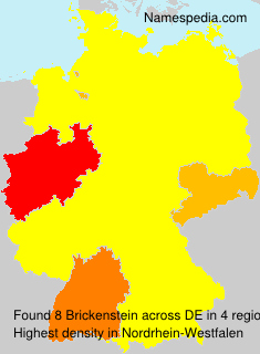 Surname Brickenstein in Germany Surname Brickenstein in Germany