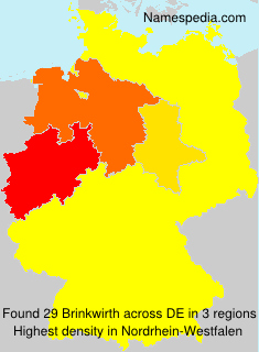 Surname Brinkwirth in Germany Surname Brinkwirth in Germany