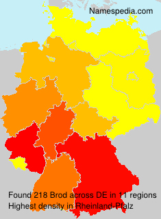Surname Brod in Germany Surname Brod in Germany