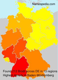 Surname Brodt in Germany Surname Brodt in Germany