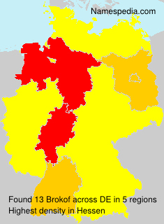 Surname Brokof in Germany Surname Brokof in Germany