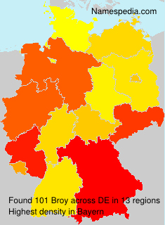 Surname Broy in Germany Surname Broy in Germany