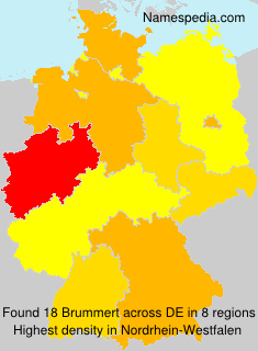 Surname Brummert in Germany Surname Brummert in Germany